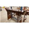 Image 2 : ORNATE WOODEN HALL TABLE