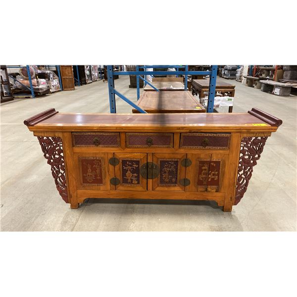 ORNATE WOODEN SIDEBOARD