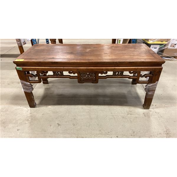 ORNATE WOOD TABLE