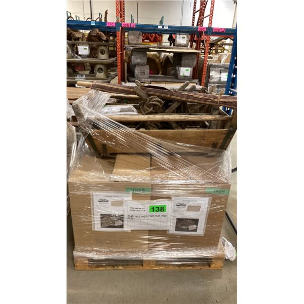 PALLET OF ASSORTED SHOW PROPS & FURNITURE
