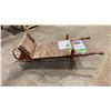 Image 2 : ANTIQUE RUSTIC WHEEL BARROW