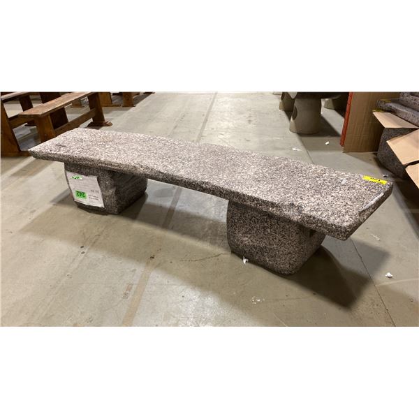 CURVED FOAM BENCH SHOW PROP, 91"L X 21"W X 19"H