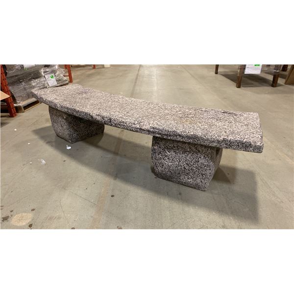 CURVED FOAM BENCH SHOW PROP, 91"L X 21"W X 19"H
