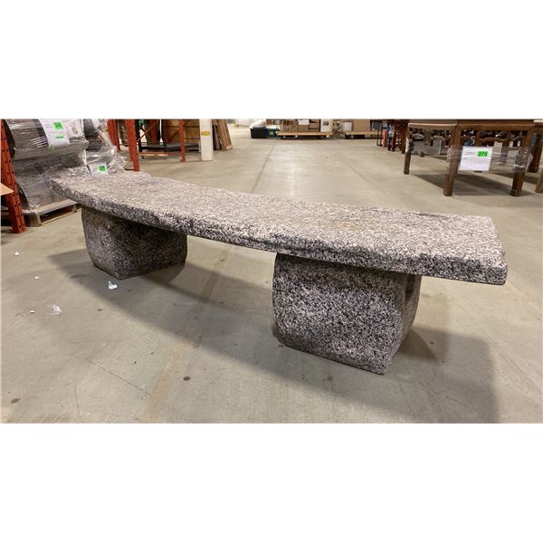 CURVED FOAM BENCH SHOW PROP, 91"L X 21"W X 19"H