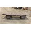 Image 2 : CURVED FOAM BENCH SHOW PROP, 91"L X 21"W X 19"H