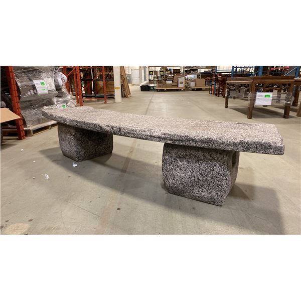 CURVED FOAM BENCH SHOW PROP, 91"L X 21"W X 19"H