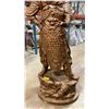Image 4 : BRONZE PAINTED FOAM CHINESE GUARDIAN STATUE