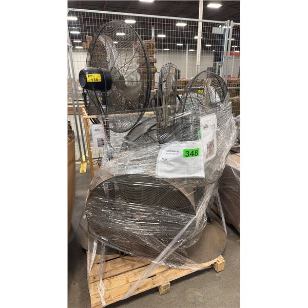 PALLET OF ASSORTED COMMERCIAL FANS