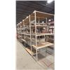 Image 1 : TRIM-LINE 4-BAY 4-TIER METAL & WOOD SHELVING UNIT