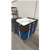 Image 2 : (4) ASSORTED ROLLING BINS WITH LINENS CONTENTS