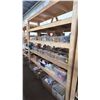 Image 2 : 5-TIER WOOD SHELVING UNIT WITH ASSORTED SHOW PROP CONTENTS