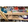 Image 4 : 5-TIER WOOD SHELVING UNIT WITH ASSORTED SHOW PROP CONTENTS