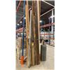Image 1 : ASSORTED PIECES OF WOOD, METAL TUBES & ROLL OF METAL MESH