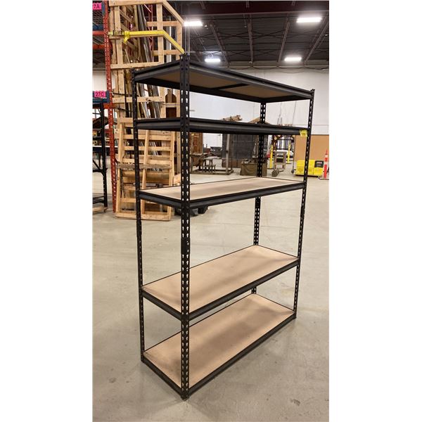 5-TIER METAL & WOOD SHELVING UNIT