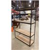 Image 3 : 5-TIER METAL & WOOD SHELVING UNIT