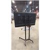 Image 2 : SAMSUNG 55" TV WITH WALL MOUNT ON PORTABLE TV STAND