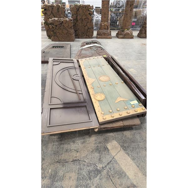 PALLET OF ASSORTED WOOD DOORS 82"H X 26" W