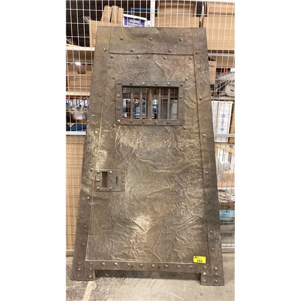 ORNATE JAIL CELL PROP DOOR 85"H X 50" W