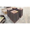 Image 2 : 4 RUSTIC WOOD PEDESTALS
