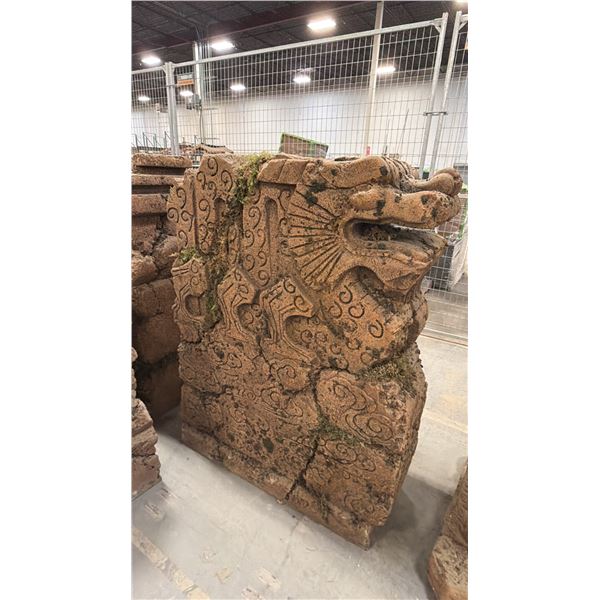 FOAM CHINESE DRAGON MOTIF STATUE