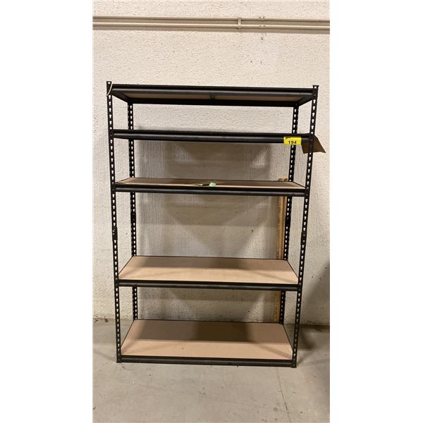 5-TIER METAL & WOOD SHELVING UNIT