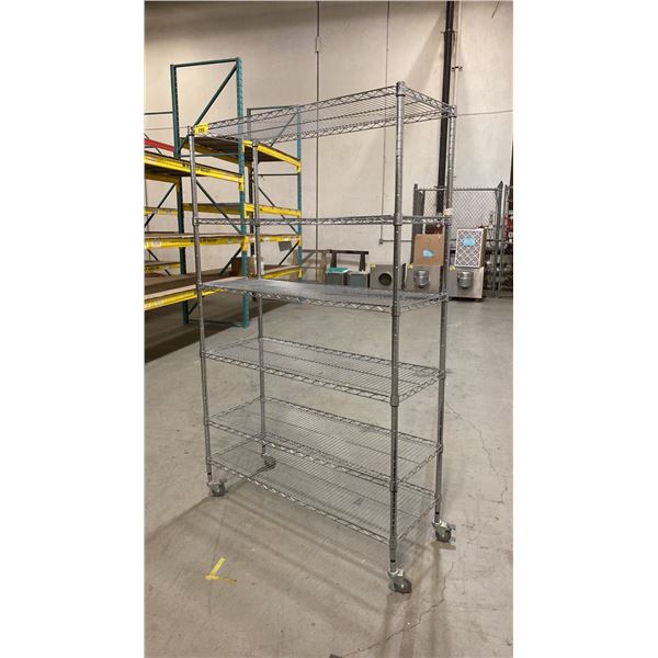 6-TIER PORTABLE METRO-STYLE RACK