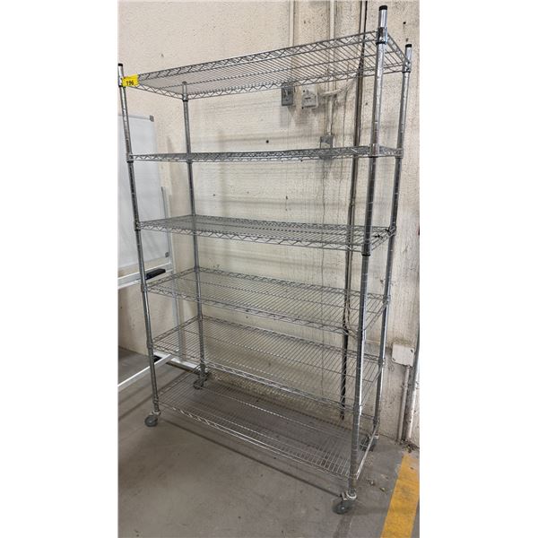 6-TIER PORTABLE METRO-STYLE RACK