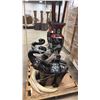 Image 3 : PAIR OF CHINESE ELEPHANT MOTIF PLANT STANDS, PAIR OF CHINESE MOTIF VASES & LARGE PROP WEAPONS