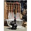 Image 8 : PAIR OF CHINESE ELEPHANT MOTIF PLANT STANDS, PAIR OF CHINESE MOTIF VASES & LARGE PROP WEAPONS