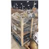 Image 2 : PALLET OF WOOD SHELVING UNIT & ASSORTED SHOW PROPS