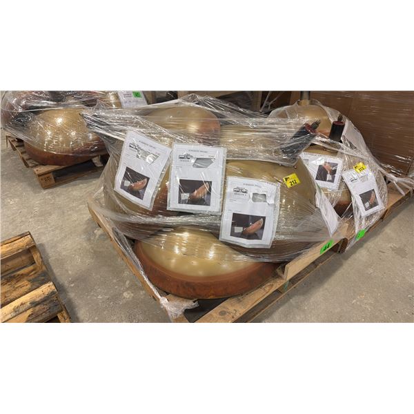 PALLET OF ASSORTED SHOW PROP HANGING LIGHTS