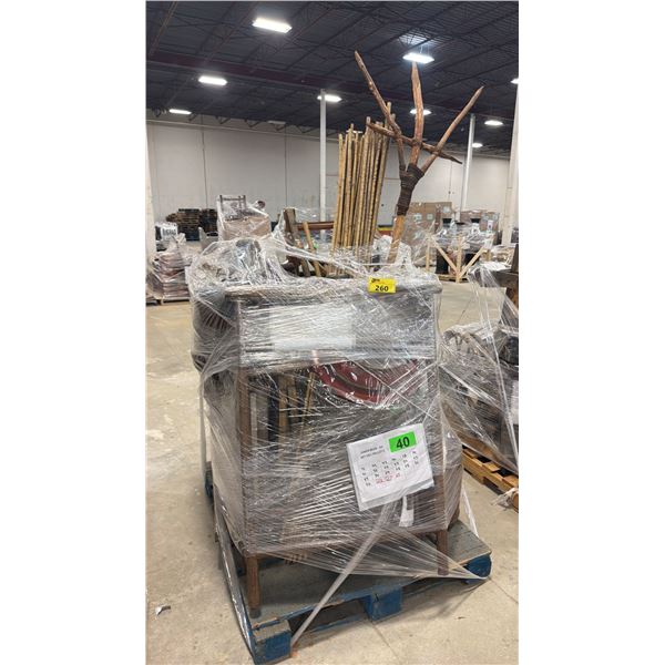 PALLET OF ASSORTED SHOW PROP FURNITURE