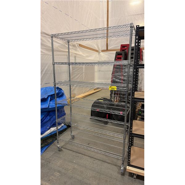 6-TIER PORTABLE METRO-STYLE RACK