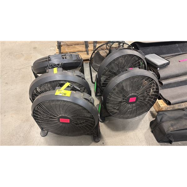 (6) ASSORTED FLOOR FANS