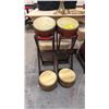 Image 1 : (4) DRUMS & 2 STANDS