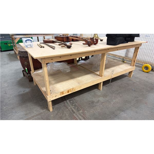 WOOD TABLE 4'X8'X3'