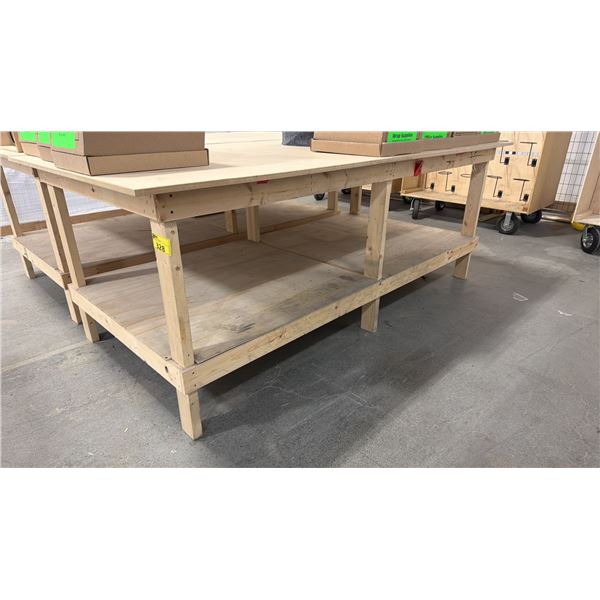 WOOD TABLE 4'X8'X3'
