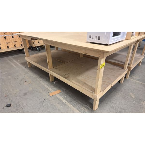 WOOD TABLE 4'X8'X3'