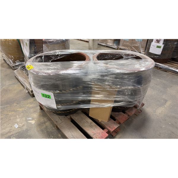 PALLET OF (2) LARGE PLANTER POTS