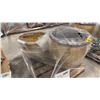 Image 1 : PALLET OF (3) ASSORTED PLANTER POTS
