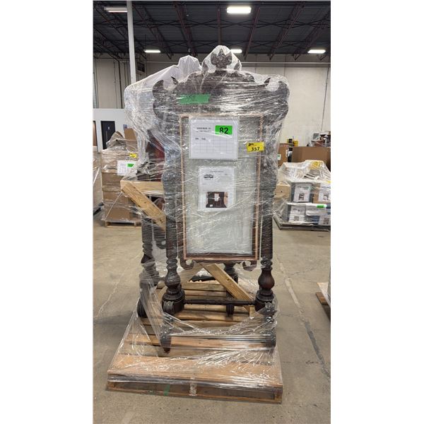 PALLET OF (2) ORNATE CHINESE MOTIF MIRRORS