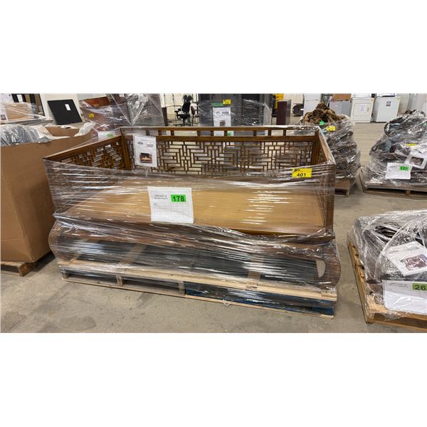 PALLET OF ORNATE BENCH