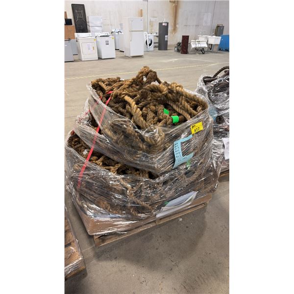 PALLET OF ASSORTED SHOW PROP ROPE