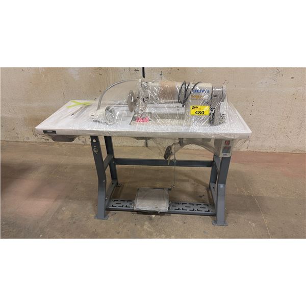 JUKI COMMERCIAL SEWING MACHINE WITH SEWING TABLE