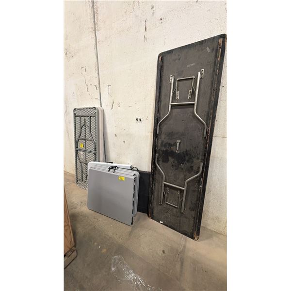 ASSORTED FOLDING TABLES