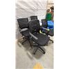 Image 2 : (4) ASSORTED MESH BACK ROLLING OFFICE CHAIRS