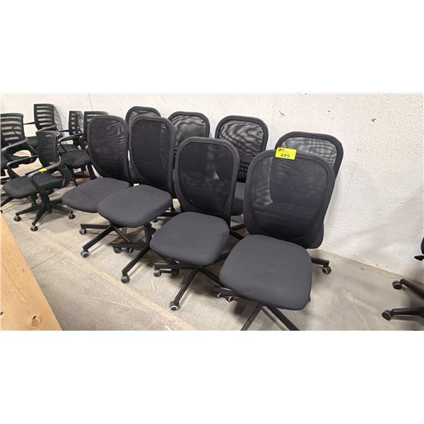(8) ASSORTED MESH BACK ROLLING OFFICE CHAIRS