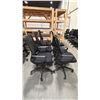 Image 2 : (6) ASSORTED MESH BACK ROLLING OFFICE CHAIRS