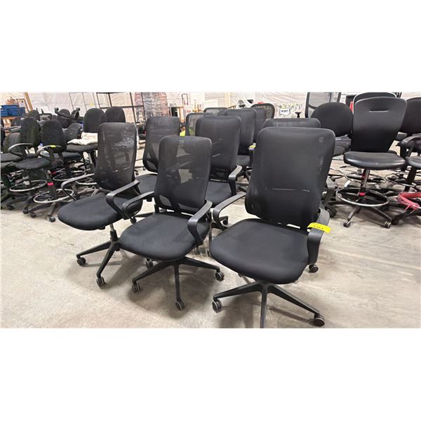 (6) ASSORTED ROLLING OFFICE CHAIRS