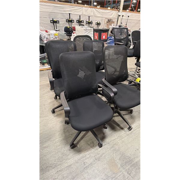 (6) ASSORTED ROLLING OFFICE CHAIRS